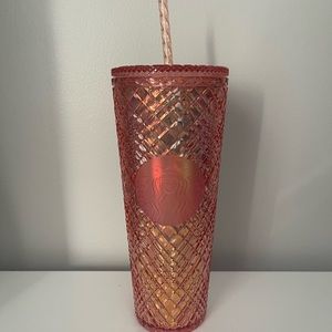 Rose Gold Jeweled Venti Starbucks Cup